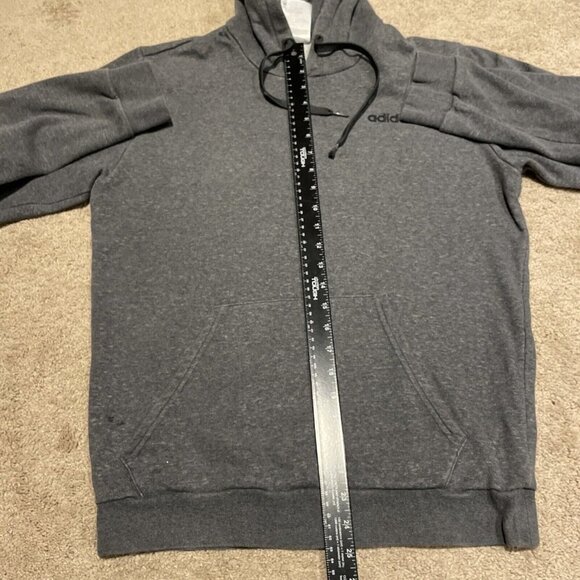 Adidas Men's Essentials Pullover Sweatshirt Hoodie Size Small Gray FM0212 - Picture 9 of 11